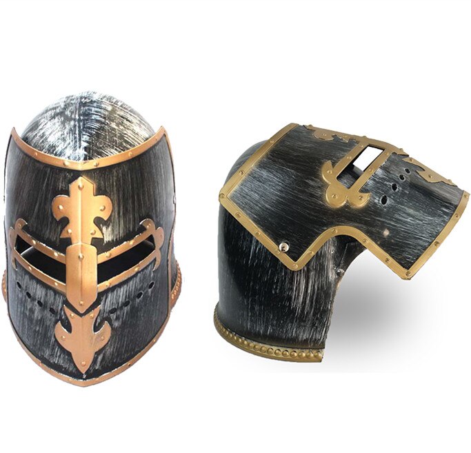 Plastic Helmet Rome Hat Ancient Roman Soldier Cosplay Dynasty Hats For Children Adults Medieval Warrior Headwear