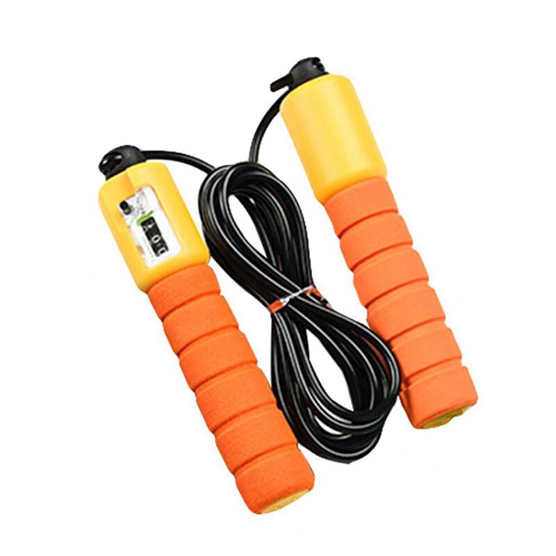 Springen Touwen Met Teller Sport Fitness Verstelbare Speed Tellen Jump Rope Skipping Voor Volwassenen En Kinderen Jump Workout: Orange