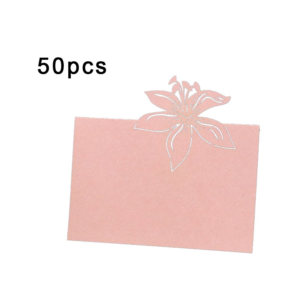 50pcs White Lace Name Place Cards Wedding Decoration Table Decor Table Name Message Greeting Card Baby Shower Party Supplies: as picture1
