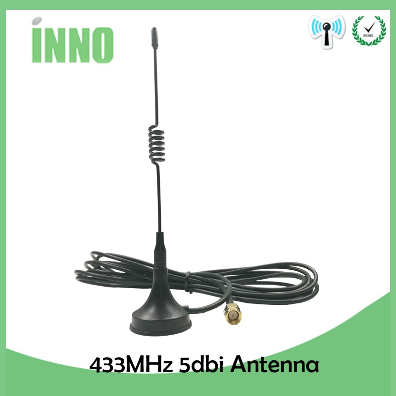 GRANDWISDOM 12dbi 5dbi 433Mhz Antenne lora antena SMA Stecker Magnetische Basis IOT Signal Booster kabellos Verstärker