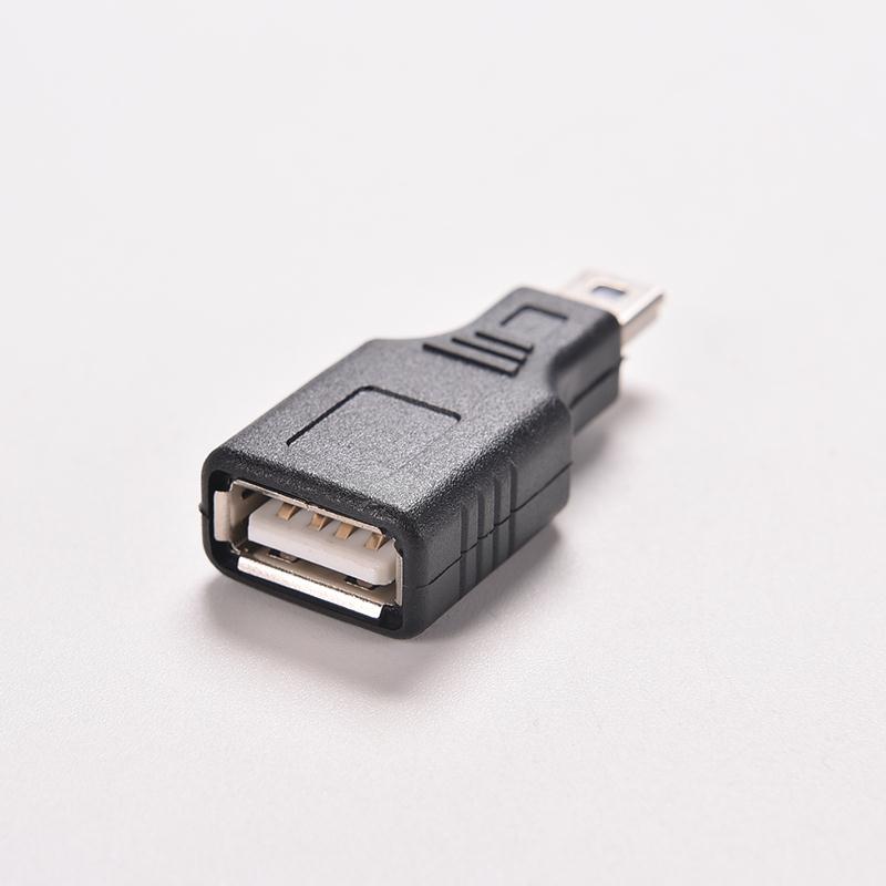 Mini usb usb 2.0 a hona till mikro / mini usb  b 5- stifts hankontakt otg värd adapter omvandlare kontakt upp  to 480 mbps svart
