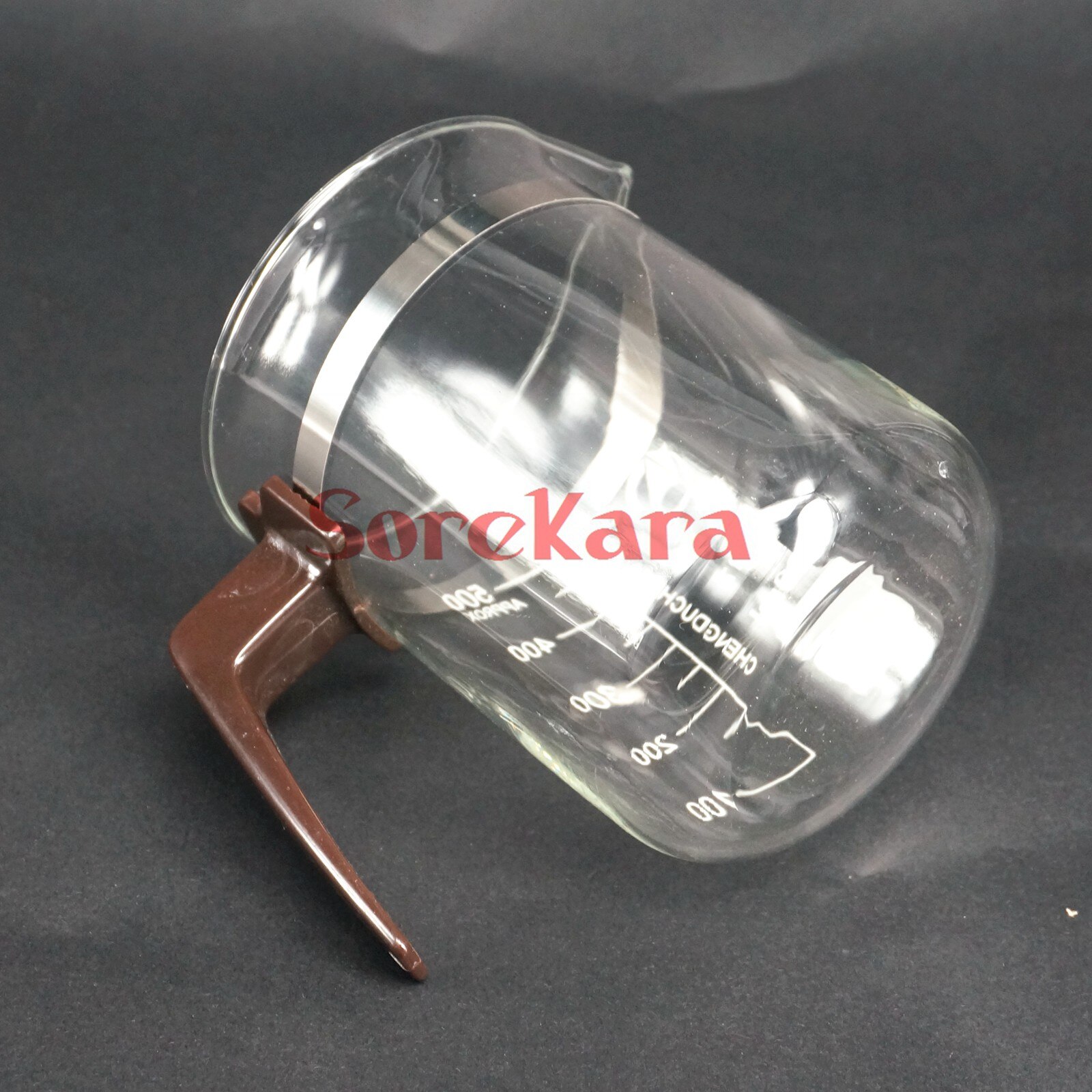 500ml Plastic handle Beaker Chemistry Laboratory Borosilicate Transparent Glass Beaker with spout