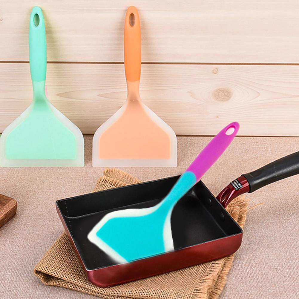 Flexible Heat Resistant Kitchenware Silicone Shovel Opening Jade Pizza Thick Egg Shovel High Temperature Shovel Nonstick Spatula