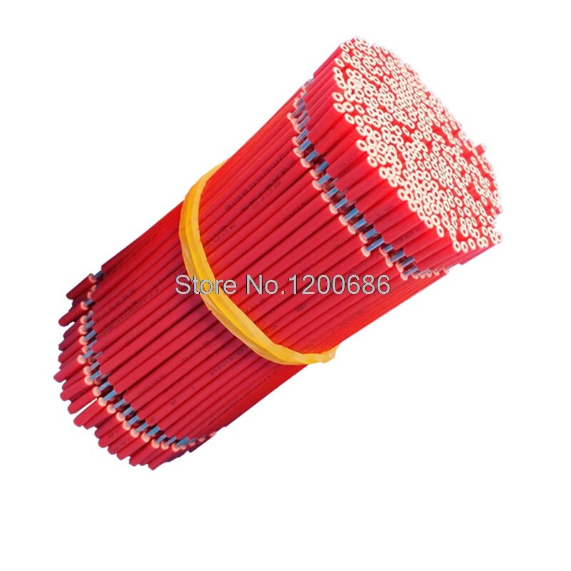 40 CM 5mm half strip UL 1007 18AWG rode flexibele 20 stuk/partij 18AWG PVC geïsoleerde Draad Elektrische kabel, LED kabel,