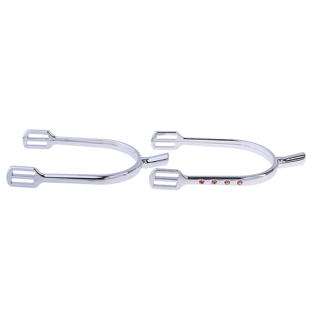 1 par ridesporer i rustfritt stål engelsk ridningsspor 12*8*2cm