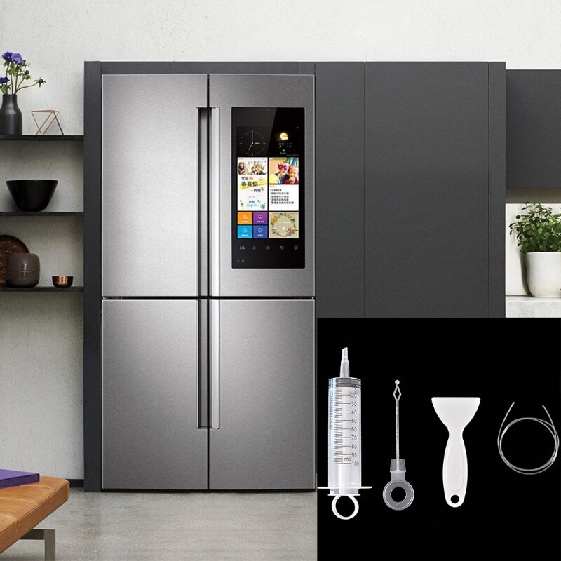 4 stuks/set koelkast ontstopper reiniger ijsschep pijp bagger gat borstel  p0re