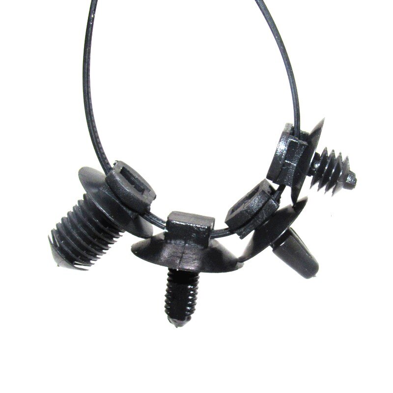 Arnés de cuerpo de marco de viga automática, circuito eléctrico, tubería de agua y aceite, bridas de púas, Base fija, sujetador de plástico, remache, 18 Uds.