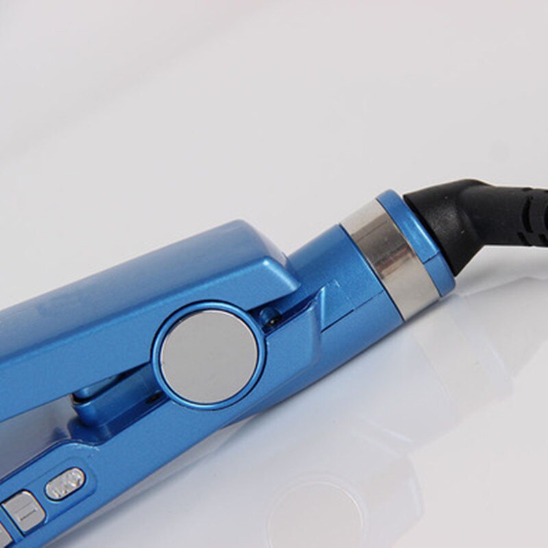 Las últimas placas de titanio Nano de titanio de Chapinha Prancha 1 1/4 "alisador de pelo plancha plana 110-240V