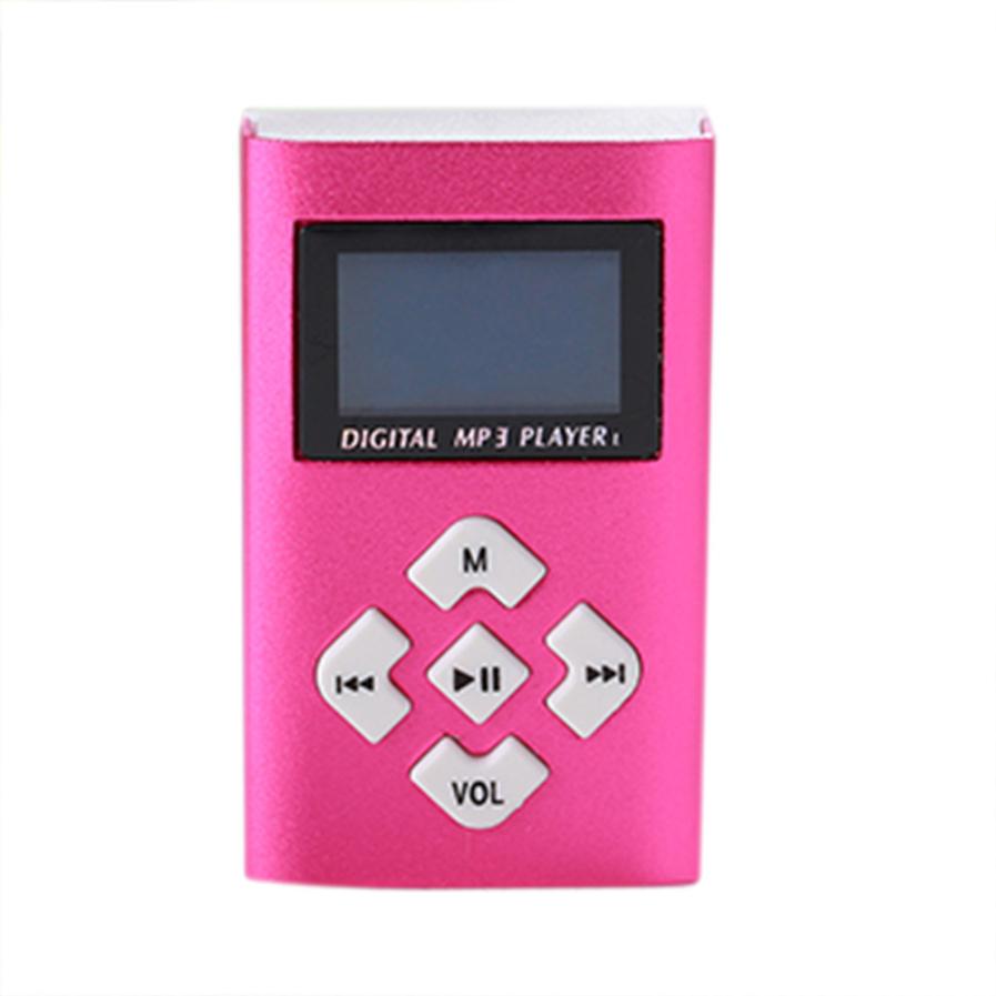 Overmal Slick Stylish USB Mini MP3 Player LCD Screen Support 8GB Lithium Battery Touch Tone Flash Memory < 10 Hours