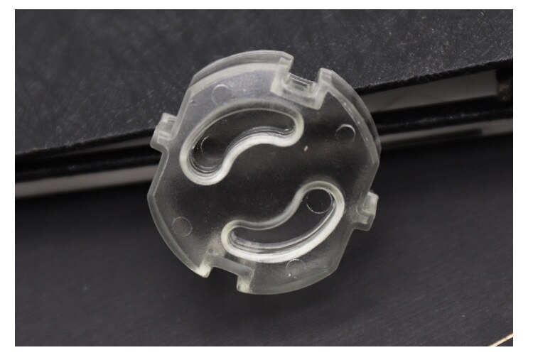 1PC Wall Socket Power Charger Adapter 16A Standard French EU Plug Outlet Crystal Panel White Charger Plates Safety Protect Plug: Cover 1PC