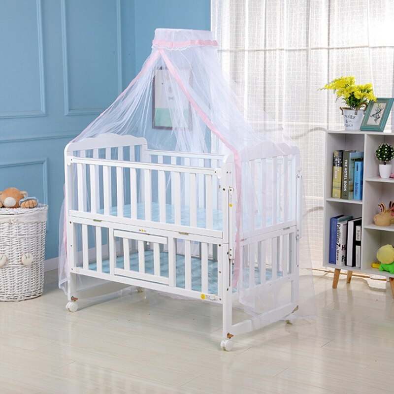 6 Kleuren 160*450Cm Meisjes Jongens Bed Kamer Muskietennetten Mesh Dome Gordijn Decoratie Netto Peuter Wieg cot Luifel Anti Mosquito: 4