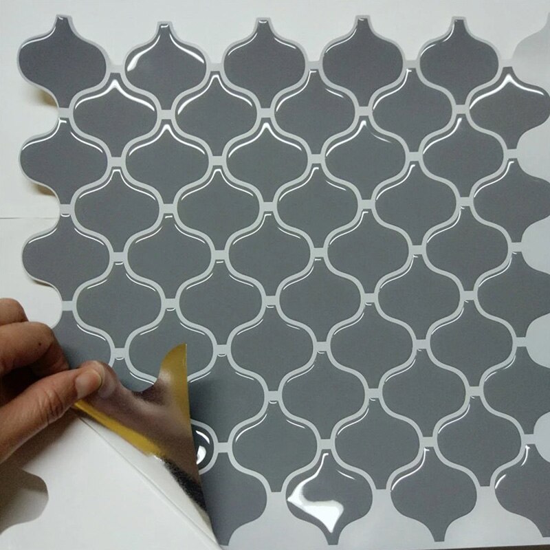 1 sztuk naklejki płytki mozaikowy wzorek samoprzylepne naklejki ścienne na wystrój salonu kuchnia wystrój łazienki 10*10Cm