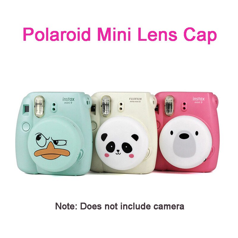 Lovely Camera Lens Cover Silicone Lens Protector Accessories with Lanyard for Fujifilm Instax Mini 9 Mini 8 Instant Camera