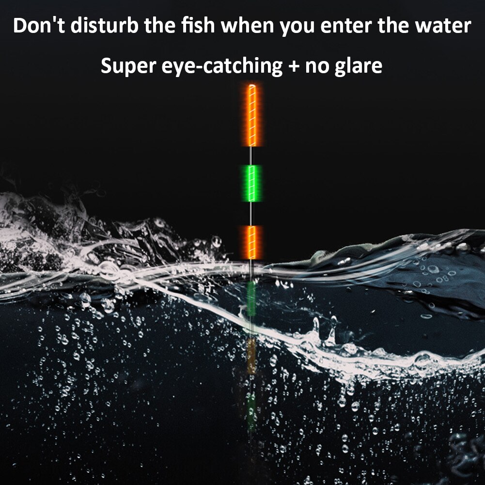Nano – flotteur de pêche électrique LED Super lumineux, matériel de pêche de roche, lumineux, accessoires électroniques avec batterie