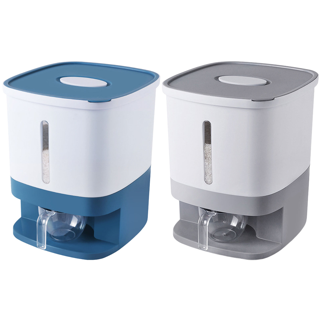 Rice Storage Container Plastic 10kg Multipurpose Cereal Container Bin Bin Dry Food Storage Container