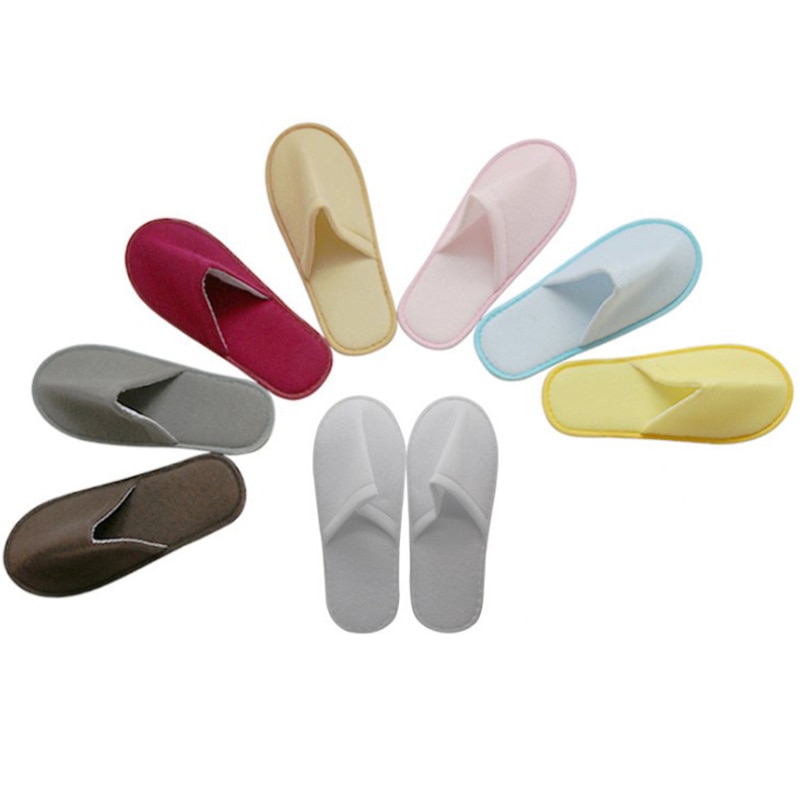 Pantoufles simples hommes femmes hôtel voyage Spa Portable maison jetable bascule anti-dérapant plancher maison pantoufles solide chambre chaussures