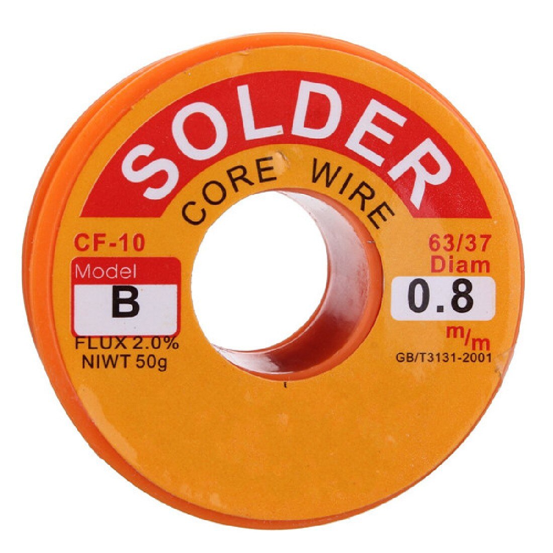 1 Stuks Tin Lood Soldeer Core Flux Solderen Lassen Soldeertin Spool Reel 0.8Mm 63/37