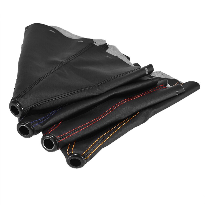Polaina Universal de cuero PU para palanca de cambios de coche, perilla de palanca de cambios Manual de fibra de carbono, cubierta de arranque, 16mm