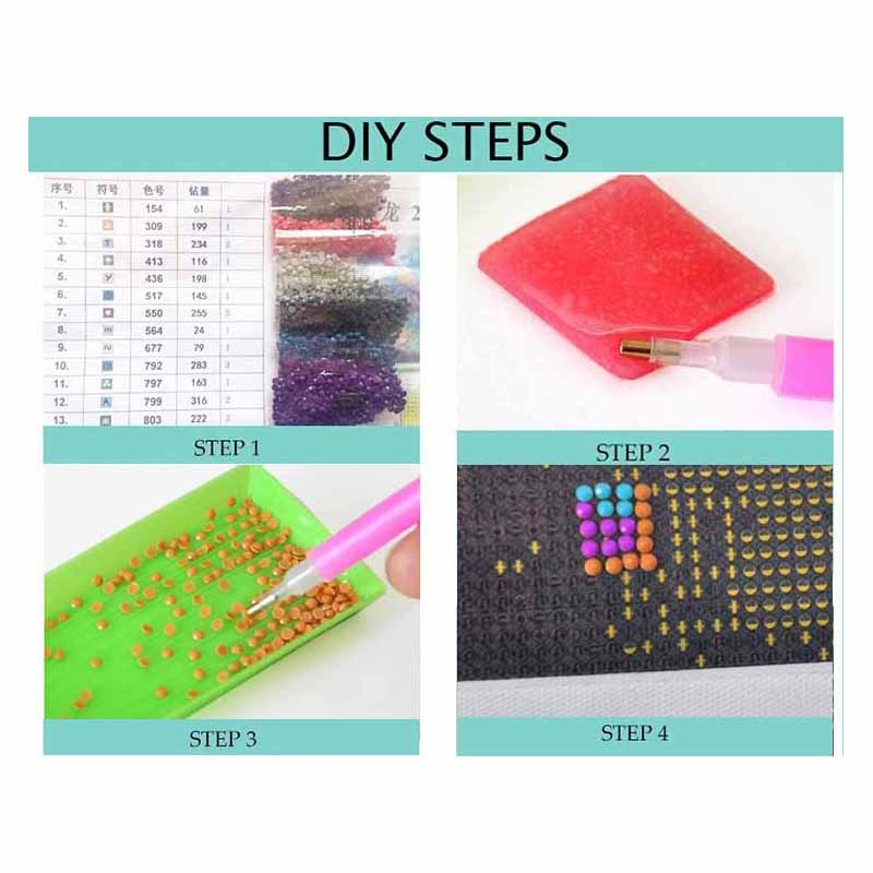 Set De Stylos Pour Diamond Painting - 2 Stylos + 9 Pointes + Plateaux - Accessoires DIY