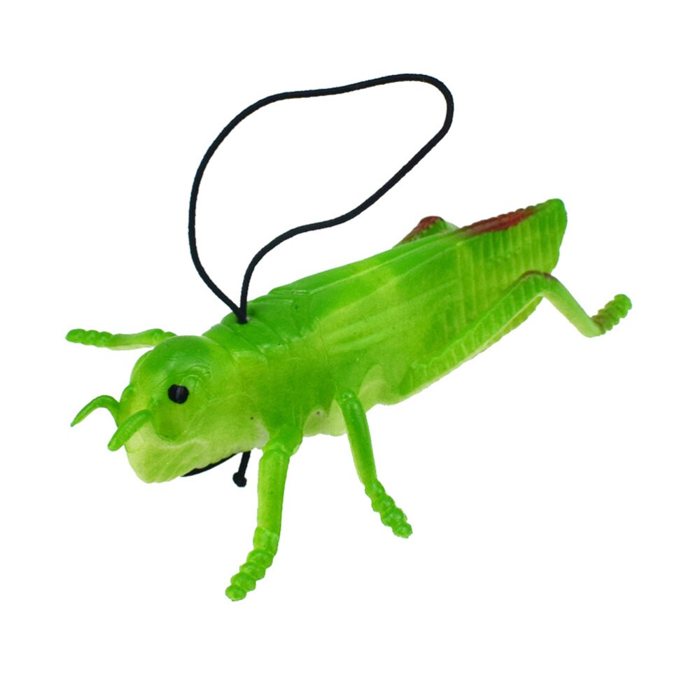 8pcs TPR Simulation Locust Grasshopper Toys Lifelike Insect Model Toys Tricky Props (Green)