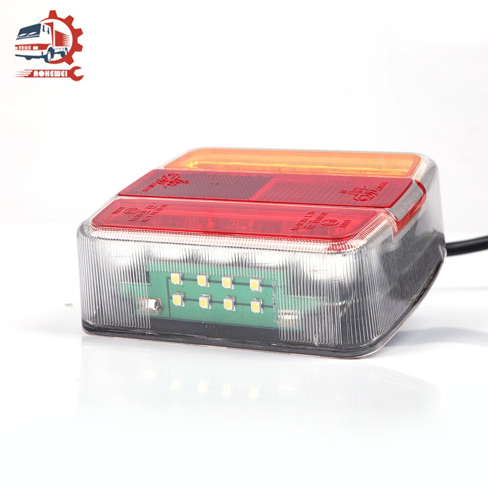AOHEWEI Trailer Lamps LED Tail Lights Rear-Indicator Waterproof for Boat Truck Caravan Lorry Van Brake Position Turn Signal 12V