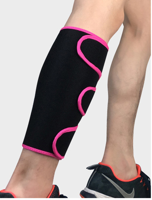 2 Pcs/Lot Neoprene Nylon Basketball Leg Sleeve Outdoor Sports Running Compression Calf Sleeves Calf Stretch Leggings Support: rose