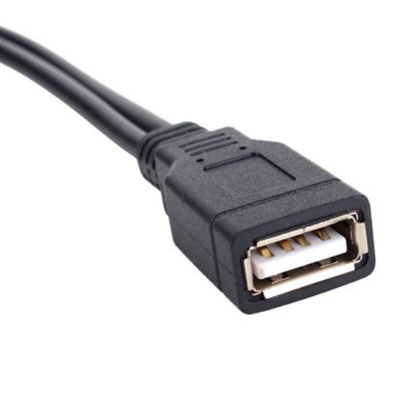 USB 2.0 1 Female To 2 Male Y-Splitter Data Sync Charging Extension Cable Only (no Data Transmission)