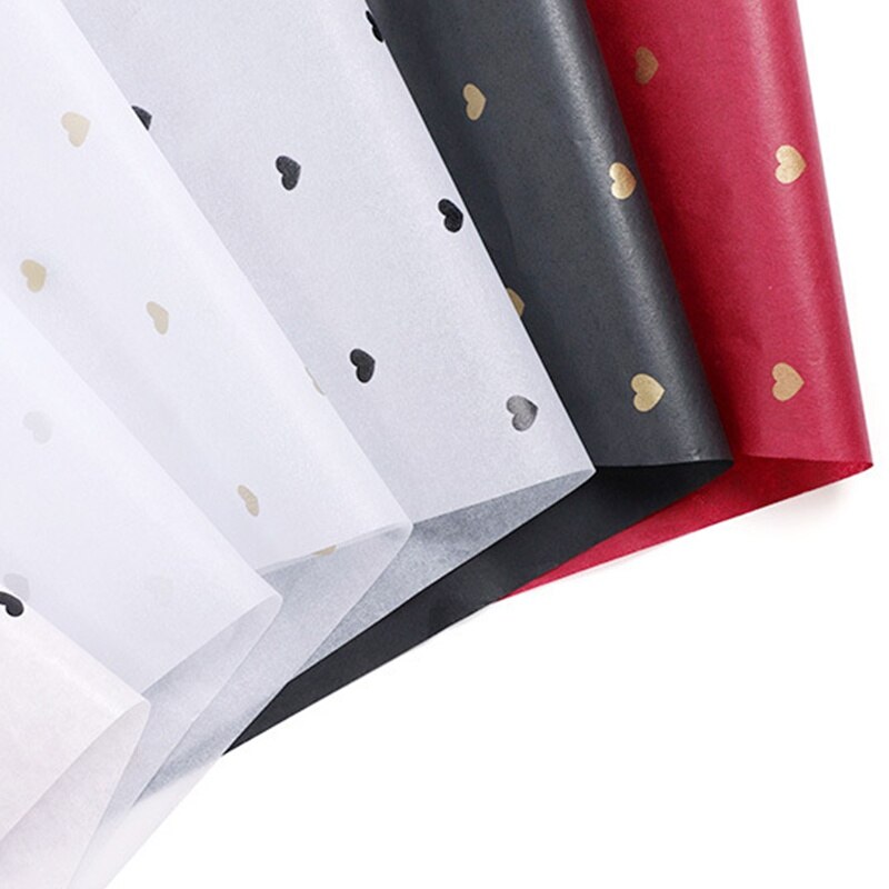 Floral Packaging Material Handmade Wrapping Paper Dot Star Pattern Love DIY Craft