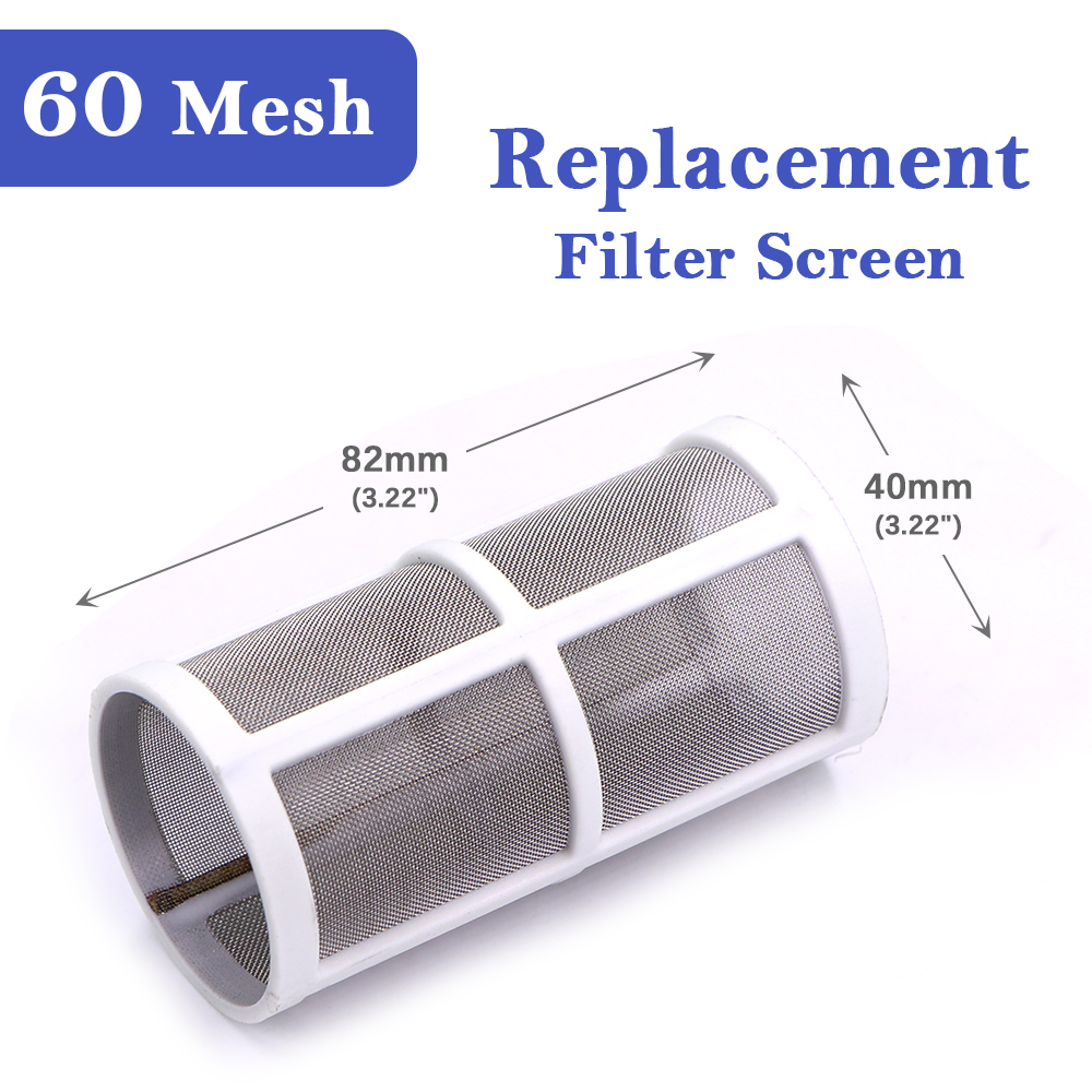 304 Stainless Steel 10-200 Mesh Filter Screen Strainer Fittings Garden Irrigation Aquarium Fish Tank Purification Impurities Net: Silver / 1/4''