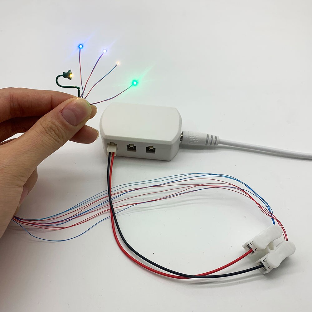3V/12V AC/DC Adapter / Power Supply with 6 ports output 3V/12V DC Railway Layout/Railroad Layout/Train Layout Diorama