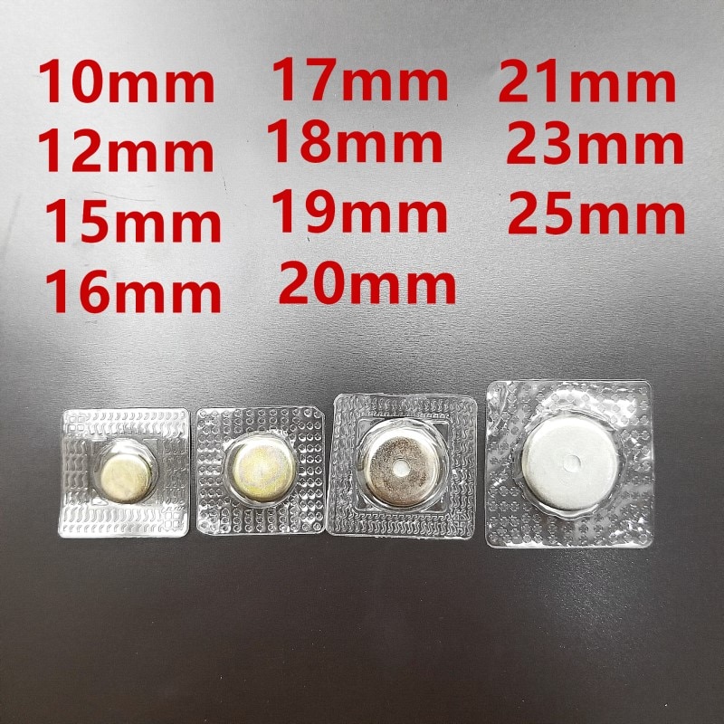 10 stk usynlig skjult sy metal magnetisk knap trykmagnet lås håndtaske stof taske lås gør-det-selv syværktøj magnetisk knap