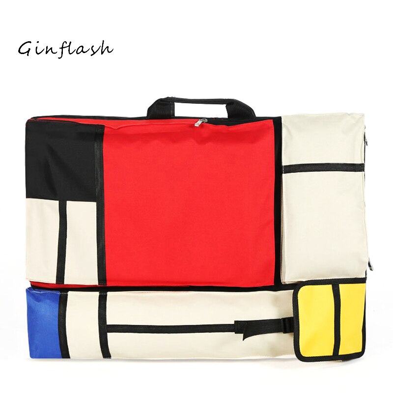 4K Kleurrijke Mode Draagbare Schilderen Board Bag Draagtas Tekening Ezel Tas Waterdicht Boord Carrying Schetsblok Zak