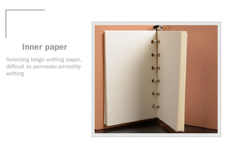 Hard Back Mini Refillable Leather Travelers Planner Small Journal Pocket Notebook Notepad