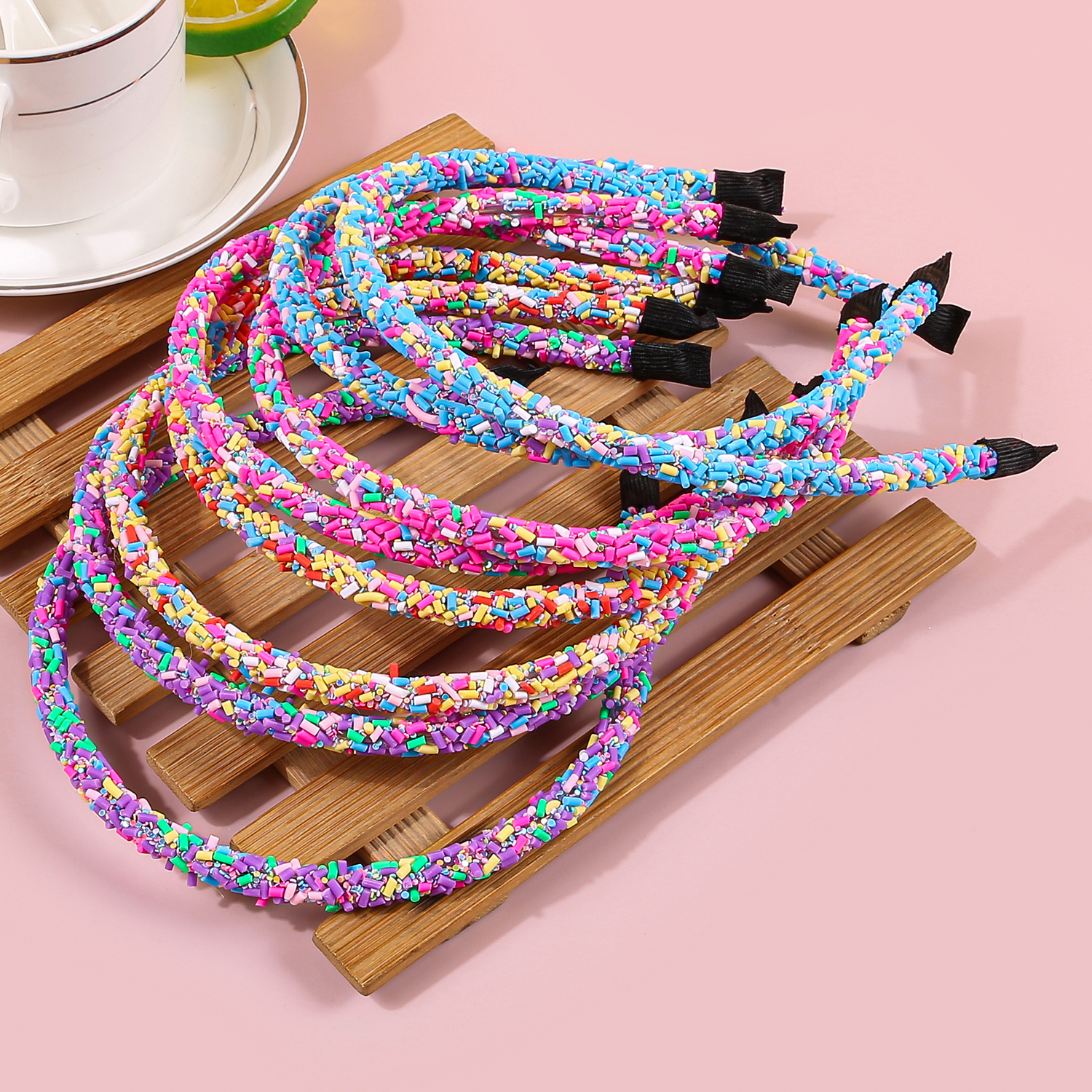 1/4 Uds. Diademas brillantes, diademas bonitas para niñas, diademas de colores helado para niñas, decoración de para niños, tocados