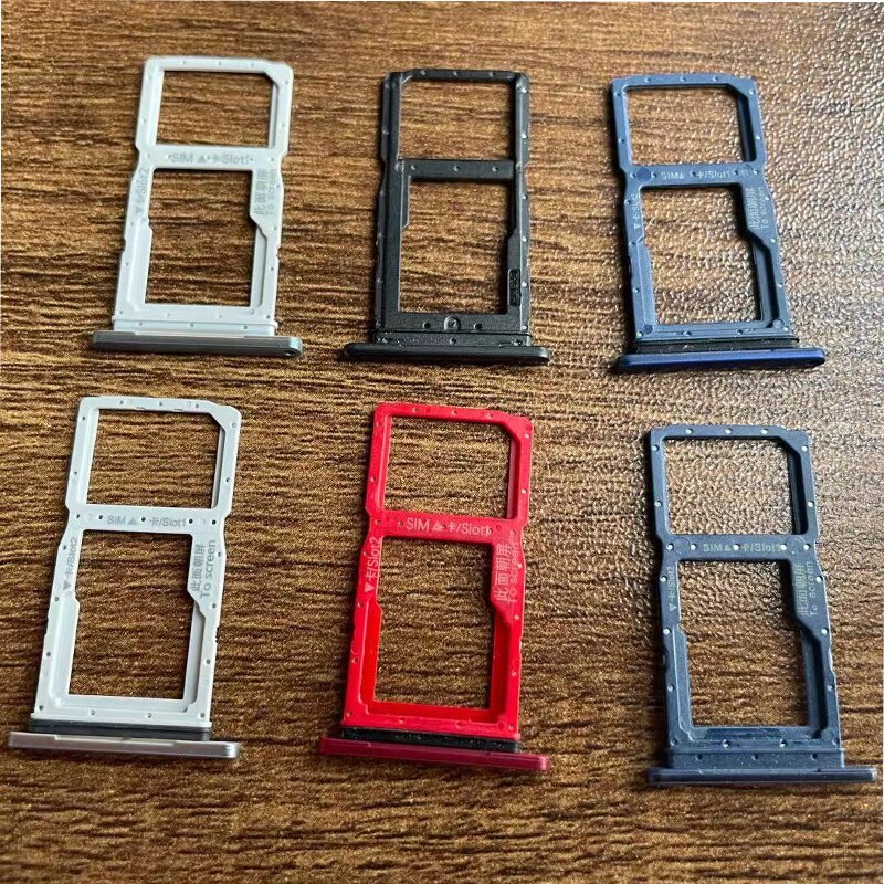 2/Pcs Vervangende Sim-kaart Lade Voor Huawei Honor 9X Sim Card Tray Slot Houder Adapter Connector Container Reparatie onderdelen