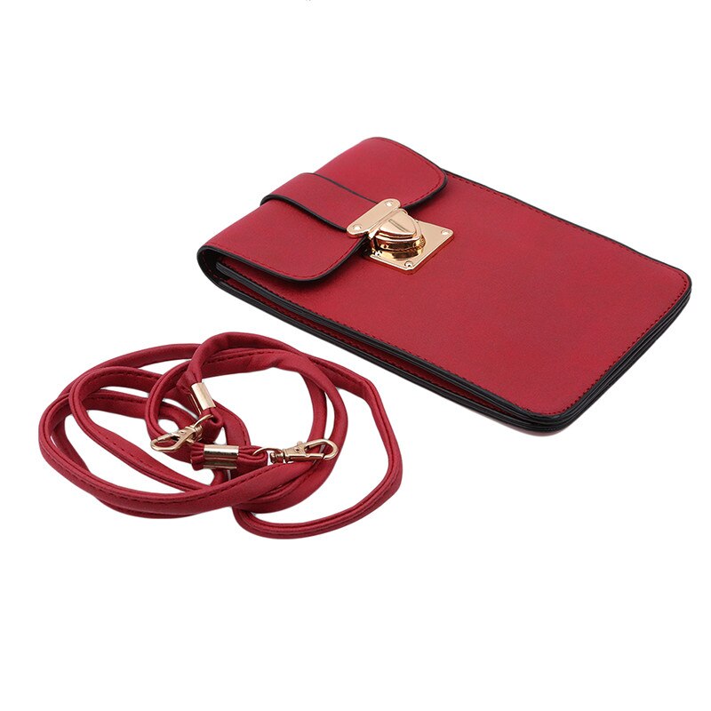 Women's multi-function Coin Purse Brand Ladies Small Handbag Bag Shoulder Bag Mobile Phone Bag: red