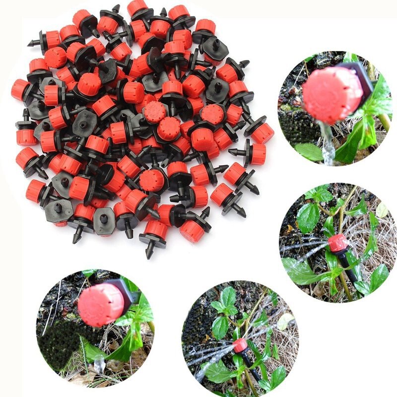 Garden Irrigation System Drip Irrigation Kit 1/4" Blank Distribution Tubing Watering Drip for Greenhouse Irrigation dripper