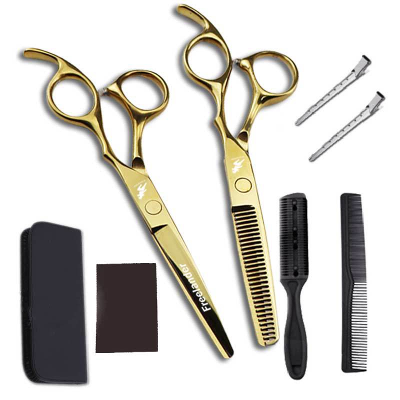 Hairdressing Scissors Set Multi-Use Home Haircut Kit Scissors Hair Cutting Shears Set for Salon Barber
