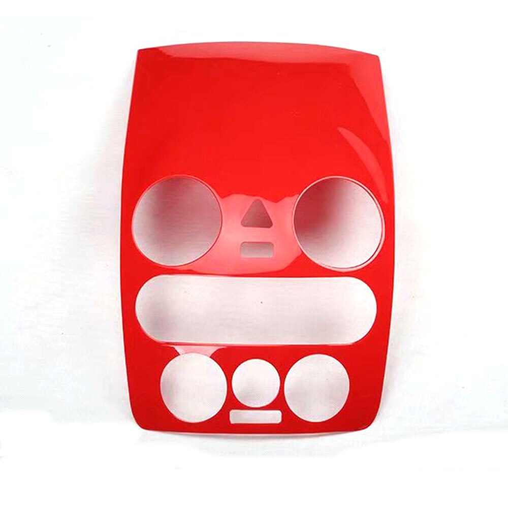 Abs Carbon Fiber Stijl Auto-Styling Voor Volkswagen Beetle 2003 Auto Dashboard Centrale Console Cover Gps air Vent Trim: Red 1