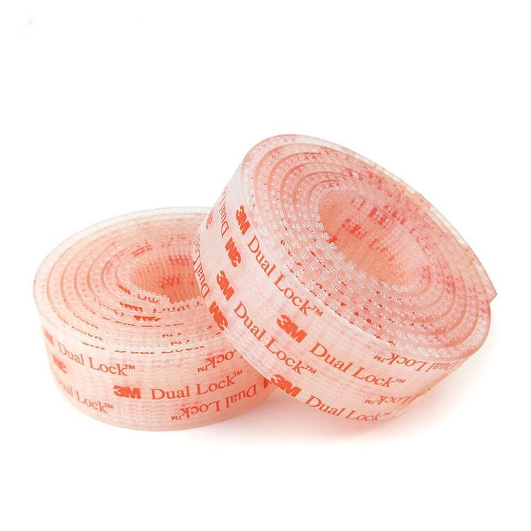 3M Klittenband Dual Lock SJ3550 Zwart En Sj 3560 Transparant Paddestoel Hersluitbare Sluiting Zelfklevende Tape: SJ3560 1in x 50cm