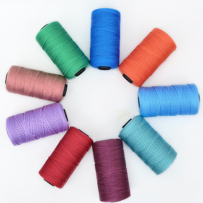 hilo de ganchillo de verano, hilo para manualidades DIY, hilo artístico de seda helada, 1,5mm, 200m, hilo de polipropileno para sombrero, muñeca, bolsas de costura, ganchillo