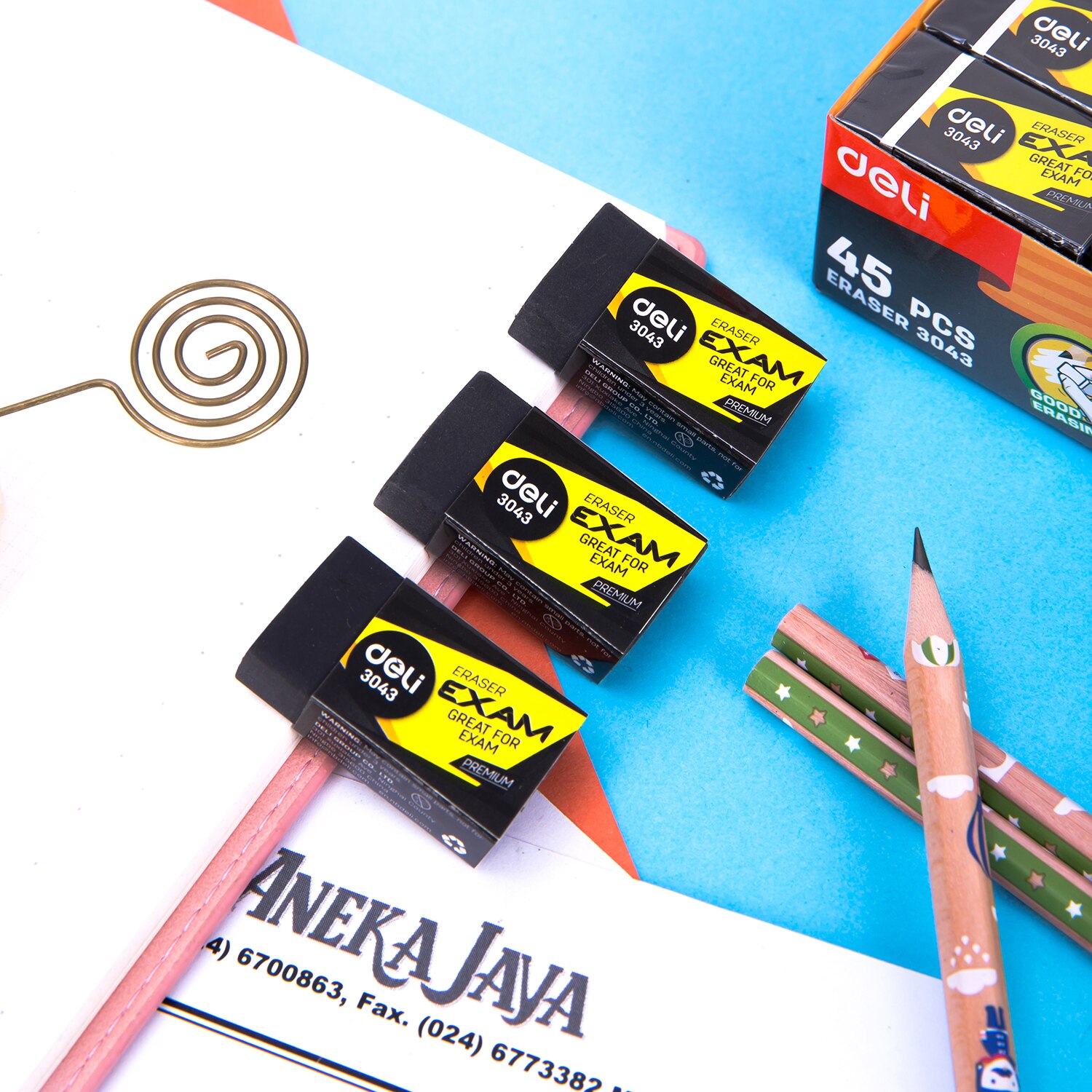 Deli Black Eraser 5PCS/LOT Exam 2B Pencil Rubber Erasers Kids student stationery Flexible Examination E3043