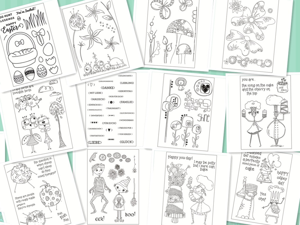 11x16weird Transparent Silicone Rubber Stamp Sheet Cling Scrapbooking DIY Cute Pattern Photo Album PaperCard Decor figure Stamp