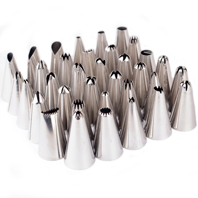 35 stks/set Roestvrij Icing Piping Nozzle Tips/Cake Decorating Tool Sets