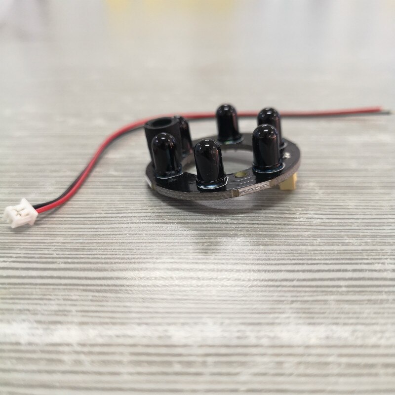 DC12V 940 nm 6pcs black LED Invisible 940nm Night Vision DC12V IR Infrared LED Board no Light IR Illuminator CCTV Accessories