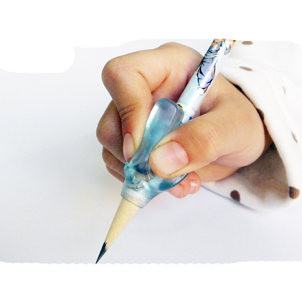 1 Pc Pen Grip Silicone Kids Pencil Handles Two Finger Writing Posture Correction Children Writing Stationery: Default Title