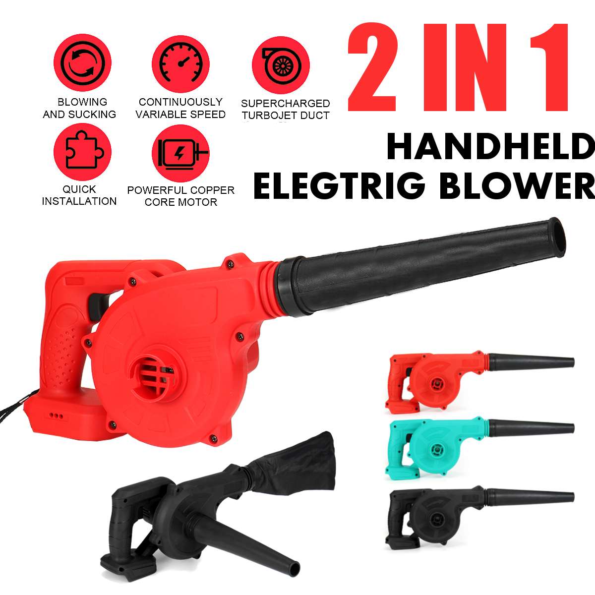 Snoerloze elektrische luchtblazer en stofzuiger, handzame bladstofzuiger, computerstofzuiger, elektrisch gereedschap voor makita 18v li-ion accu
