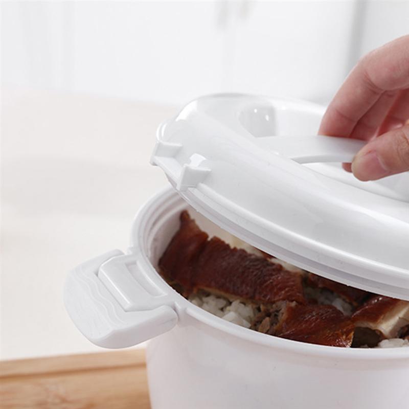 Microwave Rice Cooker Multifunction Insulated Lunch Box Lunch Container Microwave Cooker Cookware For Microwave Oven