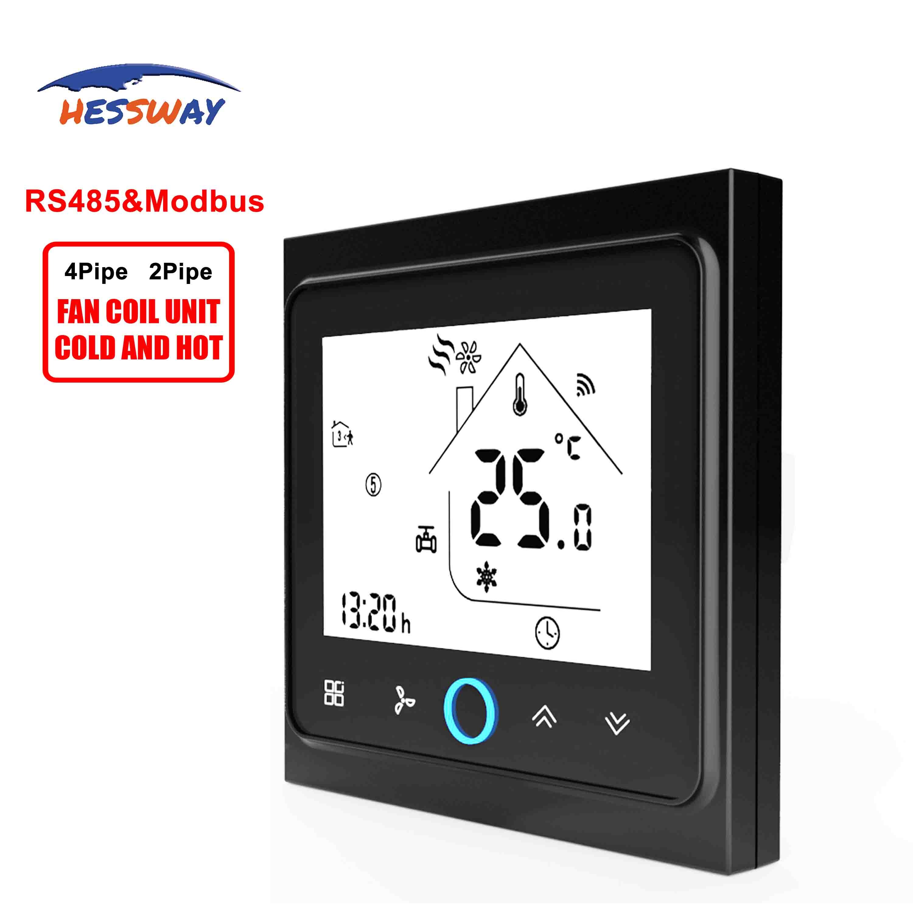 HESSWAY Remote Terminal Unit RS485/MODBUS thermostat 24v for 2pipe 4pipe heat cool temp