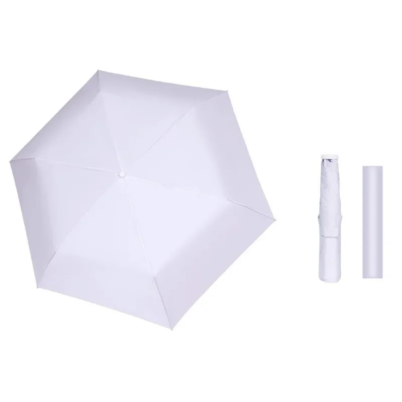 Paraguas de sol ultraligero, compacto y portátil, protección UV, plegable, estético: Verde